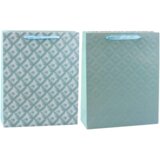  Embossed Gift Bag Blue Turquoise 32 x 26 x 10cm | shoptok.hr