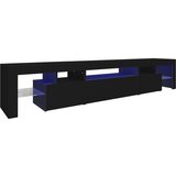 Maison Chic TV omarica - TV stojalo - Televizijska omarica z LED lučkami črna 215x36,5x40 cm, (21700745) Cene