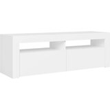 vidaXL TV omarica z LED lučkami bela 120x35x40 cm | Shoptok.si