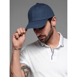 Ombre Men's baseball cap with decorative embroidery - navy blue Cene