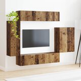  Set zidnog ormarića za TV 6 kom. Staro drvo | Shoptok.si