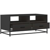 vidaXL Klubska mizica črna 100x50x45 cm inženirski les in kovina | Shoptok.si