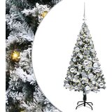 vidaXL Umestno božično drevo Zelena 120 cm PVC, jeklo in plastika | Shoptok.si