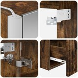  Set ormarića za kupaonicu 4 kom. Dimljeni hrast | shoptok.hr