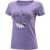 BRILLE Ženska majica kratkih rukava Flowers, Ljubičasta
