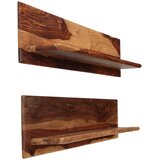  Zidne police od masivnog drva akacije 2 kom 118 x 26 x 20 cm | Eponuda.com