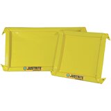 Justrite Univerzalna zložljiva kadica, prilagodljiva, zunanja višina 51 mm, prestrezna prostornina 19 l | Shoptok.si
