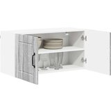 vidaXL Stenska kuhinjska omarica s polico Siva Sonoma 80 x 31 x 40 cm | Shoptok.si