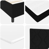 vidaXL vzmetna postelja z vzmetnico in klopjo črna 90x190 cm tkanina, (22083277) | Shoptok.si