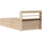  Okvir kreveta s uzglavljem 75x190 cm od borovine | shoptok.hr