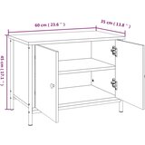 ormarić s vratima Sonoma hrast 60x35x45 cm Konstruirano drvo | shoptok.hr