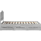  Krevetna konstrukcija Sivi Sonoma 90 x 190 cm Inženjersko Drvo | shoptok.hr