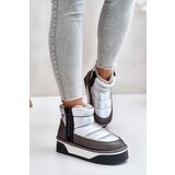 Kesi Low snow boots on thick sole D.Franklin Silver Cene