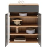 Mömax Komoda Clever, Barva Hrasta, Antracit | Shoptok.si