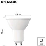  LED žarnica Classic MR16 bela/ GU10 / 3 W (32 W) / 345 lm / Nevtralna bela | Shoptok.si