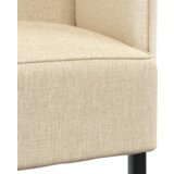 vidaXL Highback Sofa Kremna 109x56x121 cm Tkanina | Shoptok.si