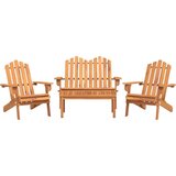  4-dijelna vrtna garnitura Adirondack od masivnog drva bagrema | shoptok.hr
