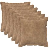  Jastuk s jastukom HOUTEN 6 kom. Sivosmeđa Mikrofibra Flis - Sivosmeđa 50 x 50 cm 6 | shoptok.hr