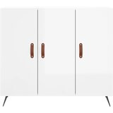  Komoda sjajna bijela 90x34x80 cm od konstruiranog drva | shoptok.hr