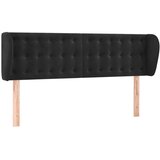  Uzglavlje s ušima crno 147x23x78/88 cm baršunasto | shoptok.hr