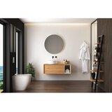 Mirrors and More Stensko ogledalo z lučjo ø 100 cm Luna – | Shoptok.si