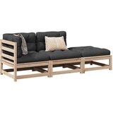  3-dijelni set vrtnih sofa od masivne borovine s jastucima | shoptok.hr