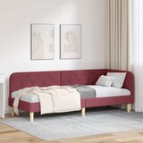  Kutni okvir kreveta Vinska crvena 80 x 200 cm tkanina | shoptok.hr