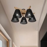  Brilagi - LED plafonski luster ANTHONY 5xE14/40W/230V hrast/crna | Eponuda.com