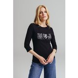Legendww ženska crna majica sa grafickim printom 7789-9156-06 | ePonuda.com