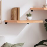  Zidna polica svjetlosmeđa 60x60x(2-6) cm obrađena hrastovina | shoptok.hr