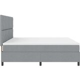 vidaXL Krevet s kutijom opruga s madracem svjetlosiva 200x200 cm tkanina | shoptok.hr