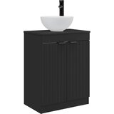 vidaXL Kopalniška omarica s pomivalnikom Črna 54 x 35 x 83 cm, (5000246060) | Shoptok.si