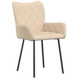  Jedilni stoli 2 kosa krem blago, (20941404) | Shoptok.si