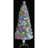 vidaXL Umjetno božićno drvce LED bijelo 180 cm optička vlakna | shoptok.hr