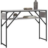  Konzolni stol s policama siva boja hrasta 105x30x75 cm | Eponuda.com
