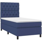  box spring s madracem LED plavi 80 x 200 cm od tkanine | shoptok.hr
