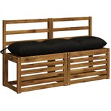  Jastučić za klupu VIANEN 100% poliester Crna 130 x 30 x 12 cm - Crna 130 x 30 x 12 cm | shoptok.hr