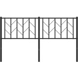  Metalno zamjensko uzglavlje crno 150 cm | shoptok.hr