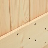  Klizna vrata Prirodna i bijela 85 x 210 cm Čvrsta borovina | shoptok.hr