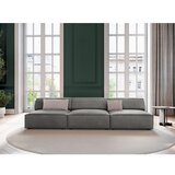 Micadoni Home Siva žametna sedežna garnitura 240 cm Jodie – | Shoptok.si