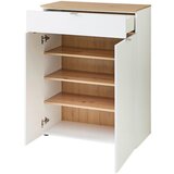 XORA omara za čevlje bela, hrast artisan | Shoptok.si