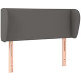 Maison Chic Vzglavna omarica - Nočna omarica - Posteljna omarica z ušesi sivo 83x23x78/88 cm umetno usnje, (21711809) | Shoptok.si