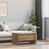vidaXL Klubska miza artisan hrast 80 x 50,5 x 42,5 cm Konstruiran les | Shoptok.si