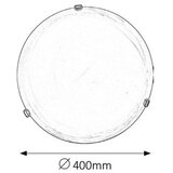 Rabalux alabastro plafonjera D40 E27 2x60W bela/zlato | ePonuda.com