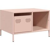 vidaXL Stol za kavu ružičasti 68,5x50x43,5 cm hladno valjani čelik | shoptok.hr