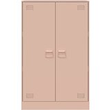 vidaXL Komoda ružičasti 67 x 39 x 107 cm čelična | shoptok.hr
