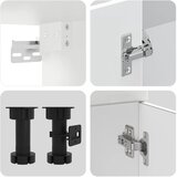  Set kuhinjskih elementa od 7 dijelova "Kalmar" izrađeno drvo | shoptok.hr