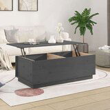  Klubska mizica siva 100x50x35 cm trdna borovina, (20711603) | Shoptok.si
