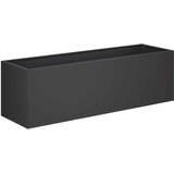  Vrtna saksija 2 kom. Crna 80 x 30 x 30 cm Čelična vrata | shoptok.hr