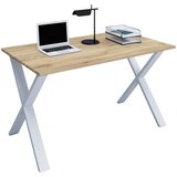 MID.YOU Pisalna Miza Lona, Barva Hrasta, Srebrna, 140x80cm | Shoptok.si